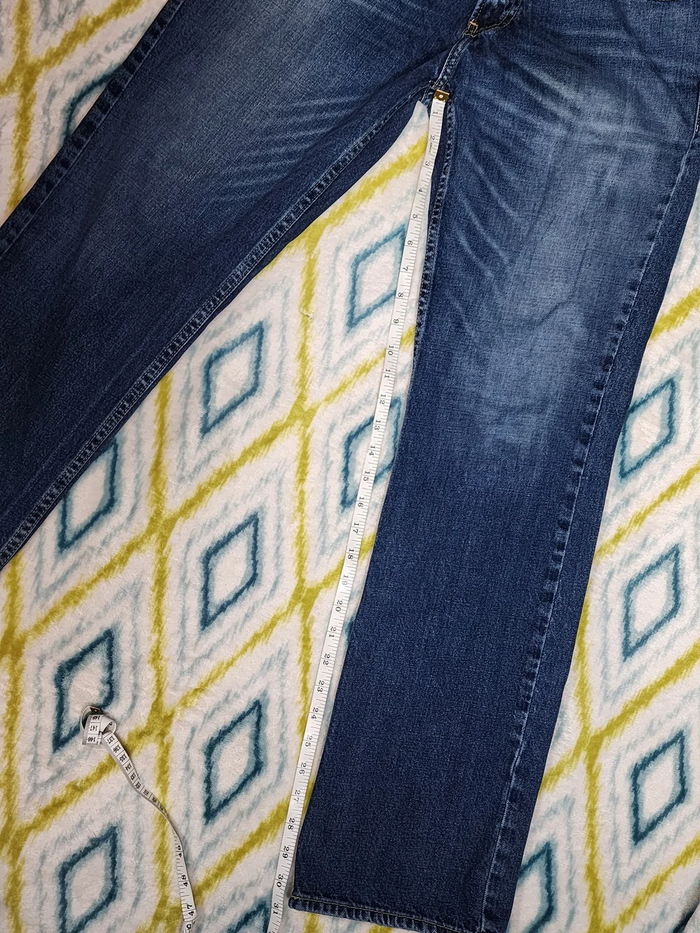 Hollister Men's Dark Blue Bootcut Jeans Y2K Size 32×32